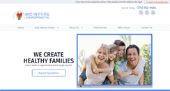 Desktop Screenshot of mcintyrechiropractic.com