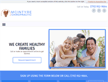 Tablet Screenshot of mcintyrechiropractic.com